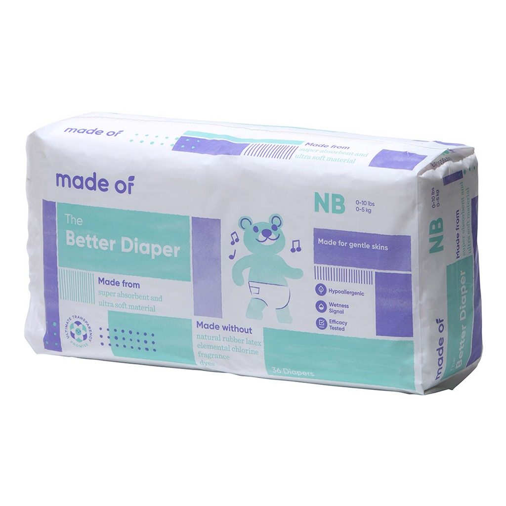 Made Of The Better Baby New Born Diapers Size 0-5 Kg, 36's