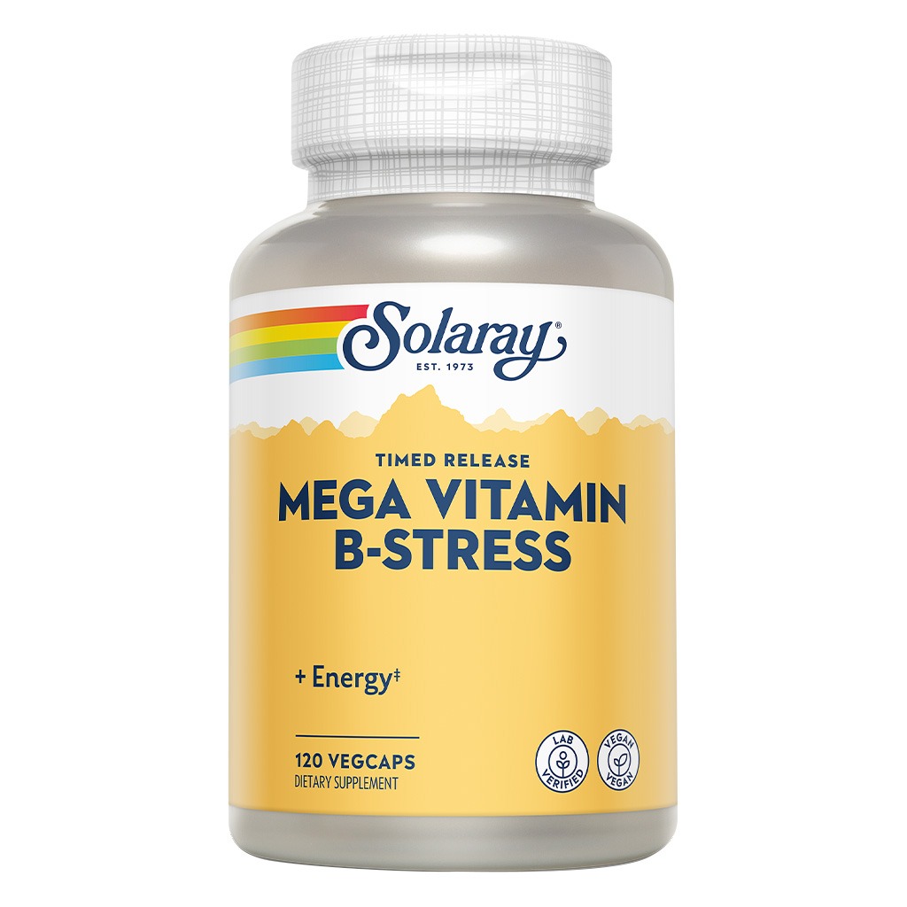 Solaray Mega Vitamin B-Stress Veg Capsules 120’s 