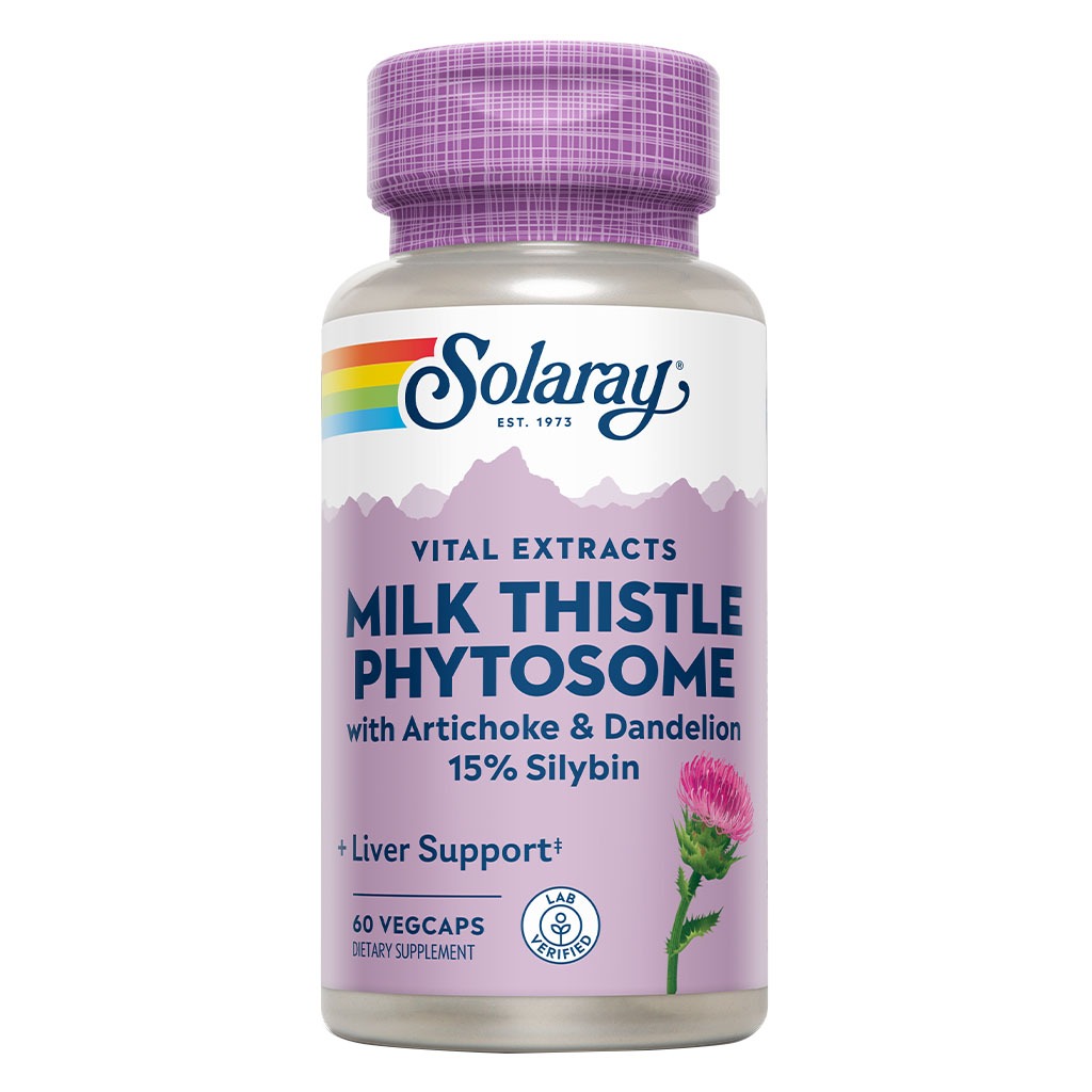 Solaray Milk Thistle Phytosome With Artichoke & Dandelion VegCapsules For Liver Support 60’s