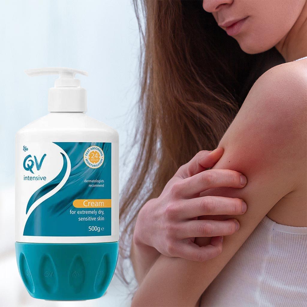Ego QV Intensive Body Moisturiser Cream Pump For Extremely Dry Sensitive Skin 500g
