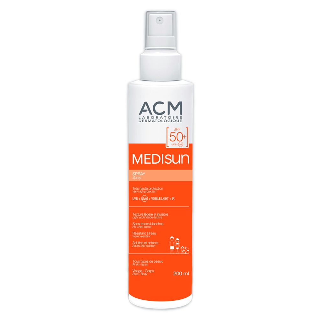 ACM Medisun SPF50+ Sun Protection Spray With IR & Visible Light Protection For Adults & Children 200ml