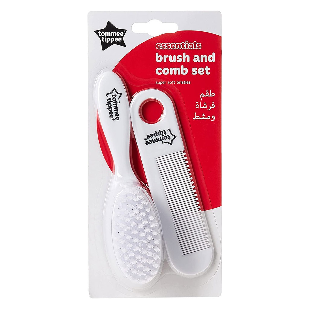 Tommee Tippee Essentials Baby Brush And Comb Set-White 