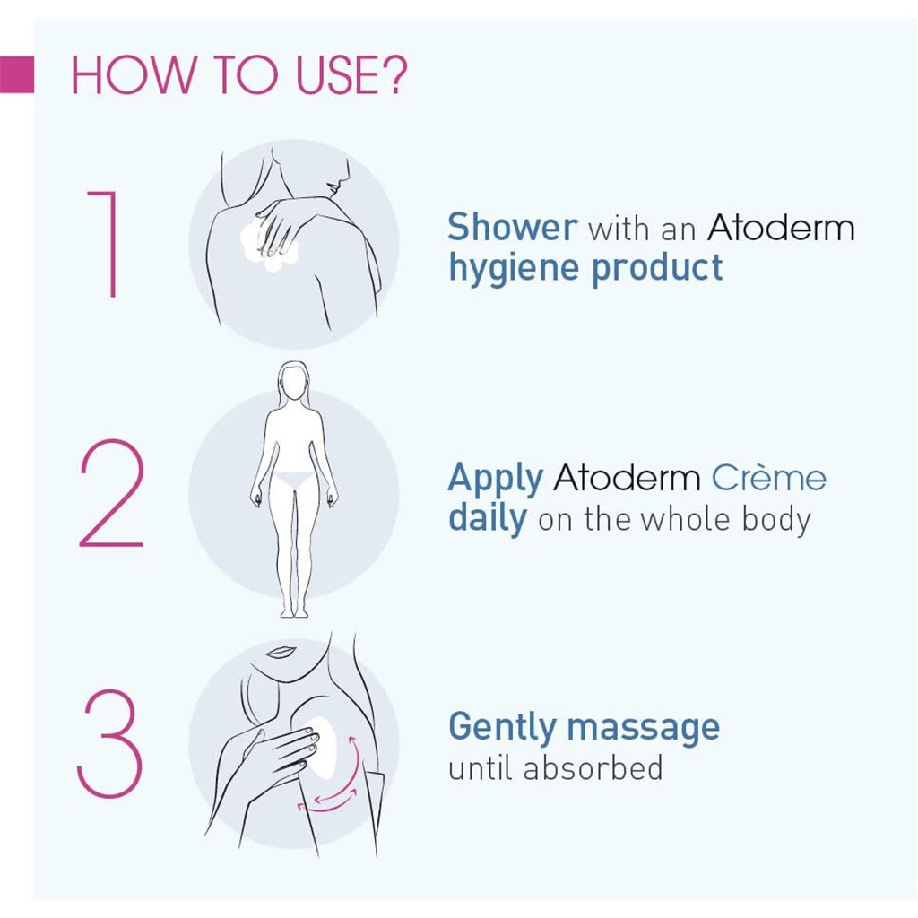 Bioderma Atoderm Ultra-Nourishing Body Moisturiser Cream For Normal Skin And Dry Sensitive Skin 200ml