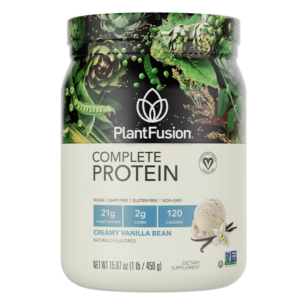 PlantFusion Complete Plant Protein Powder Creamy Vanilla Bean 1Lbs