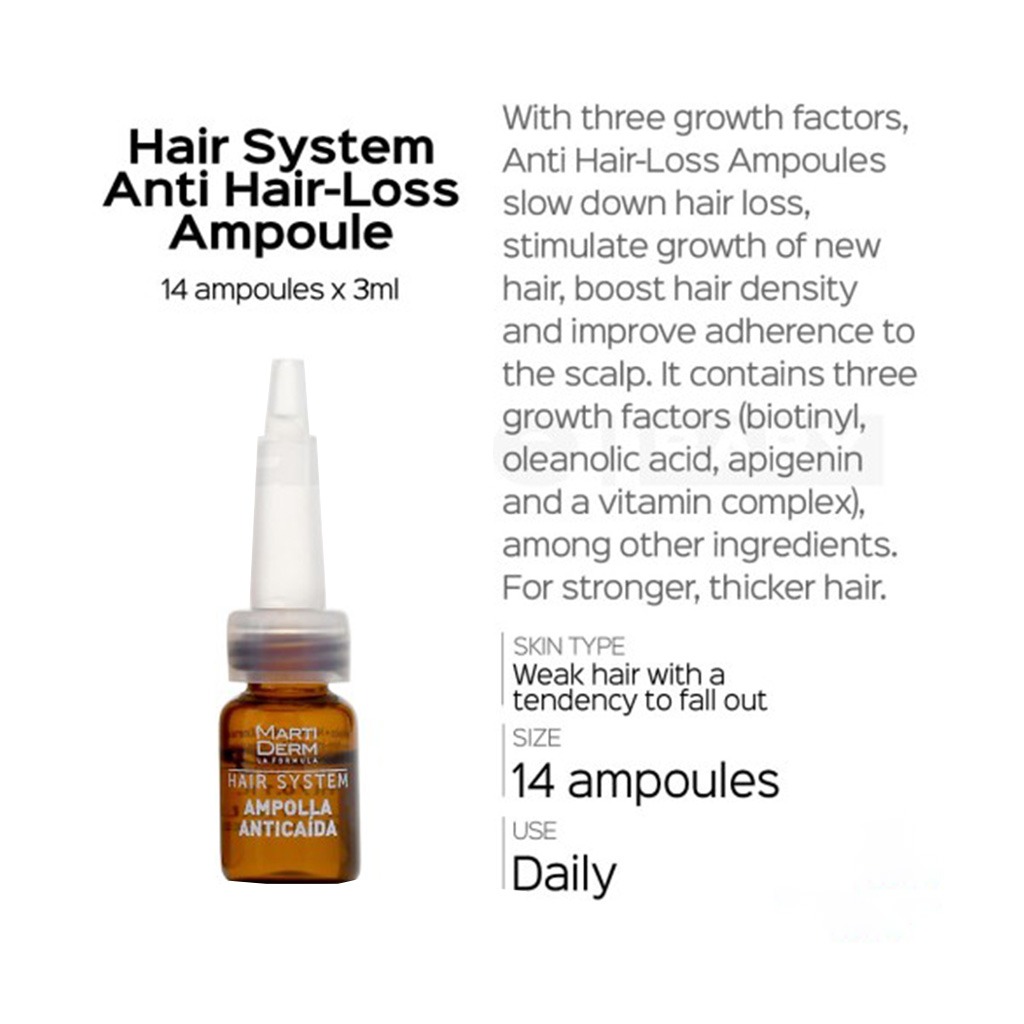 Marti Derm Hair System Anti-HairLoss Ampoule 3ml 14's