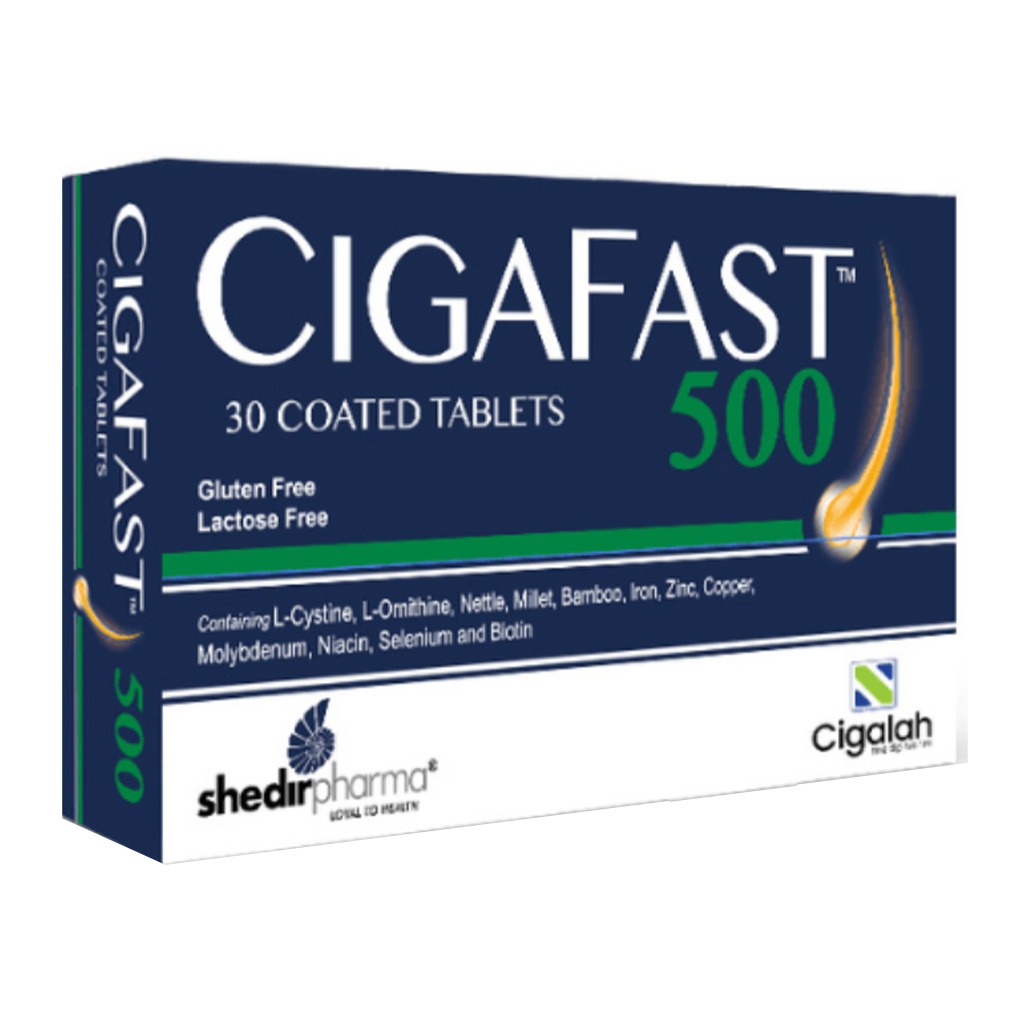 Cigafast 500 Coated Tablet Supplement For Strong Hair And Nails, Pack of 30's