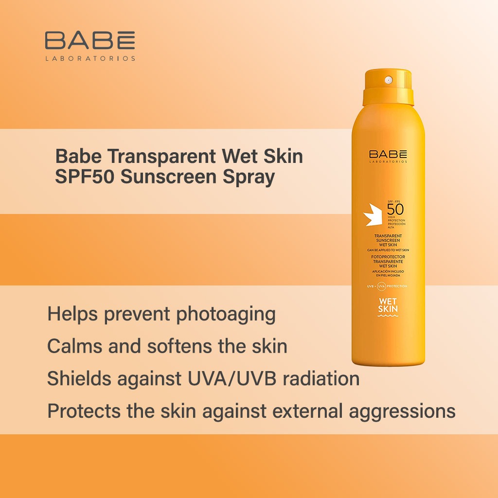 Babe Transparent Wet Skin SPF 50 Sunscreen Spray 200ml