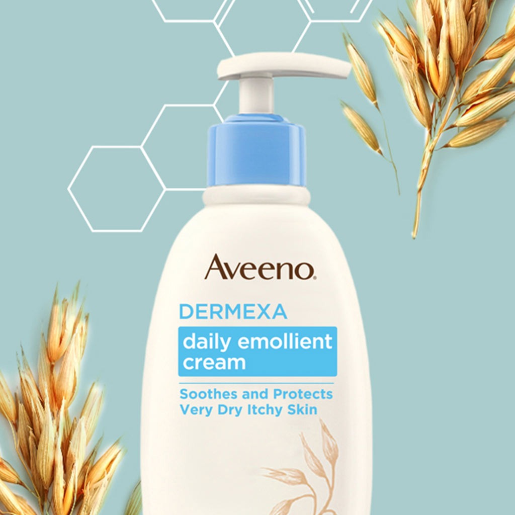 Aveeno Dermexa Daily Soothing Emollient Cream For Dry Itchy Skin 500ml