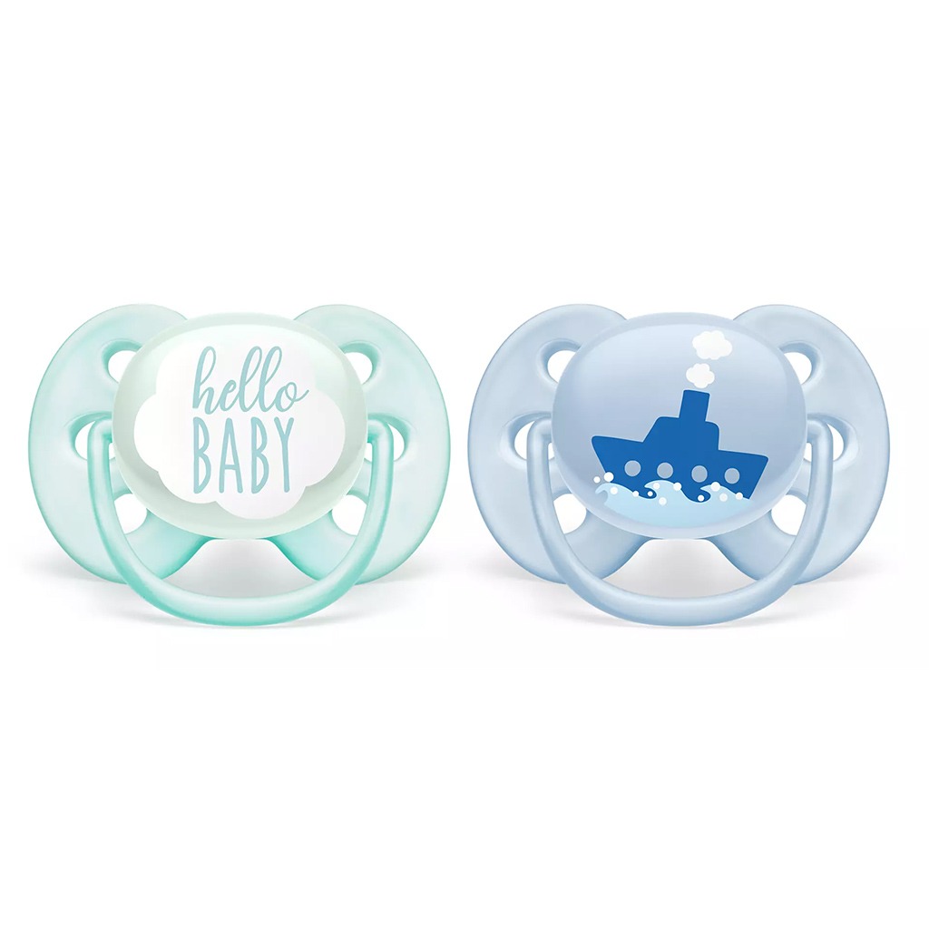 Philips Avent Ultra Soft Pacifier For 0-6 Months Baby, Pack of 2's SCF222/01