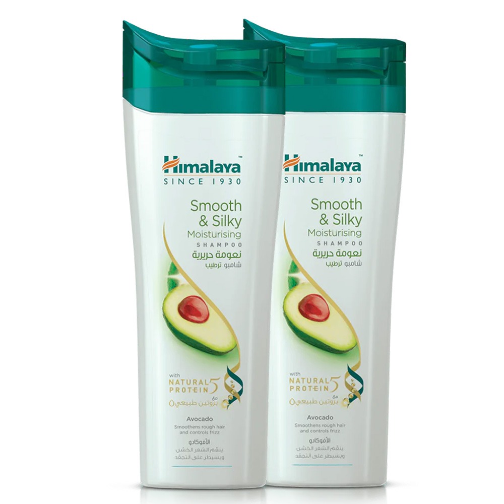 Himalaya Smooth & Silky Moisturizing Shampoo With Avocado 400ml, Pack of 2