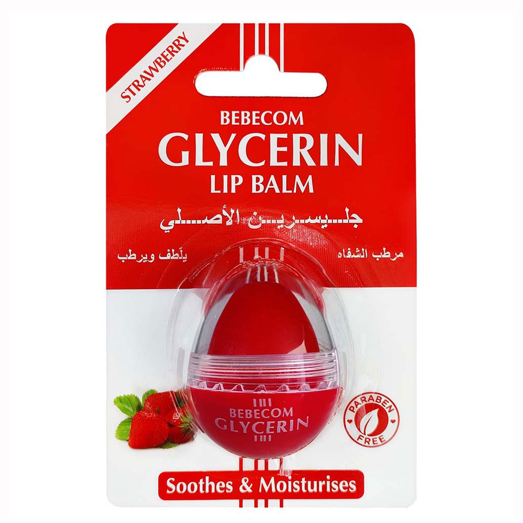 Bebecom Glycerin Moisturizing Lip Balm Strawberry 10g