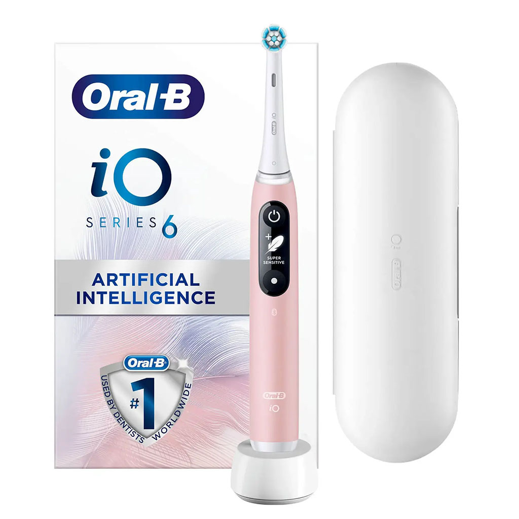 Braun Oral-B iO6 Series Artificial Intelligence Electric Toothbrush - Pink