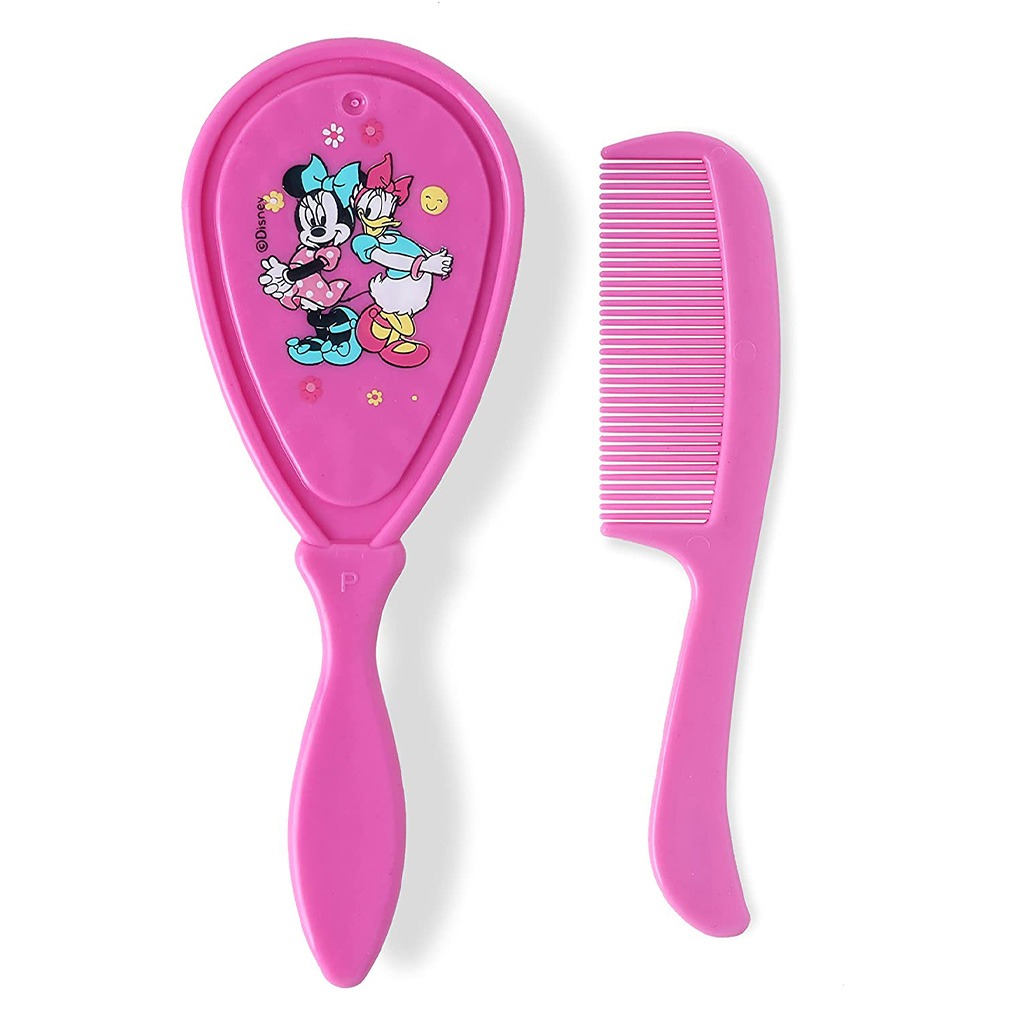 Disney Minnie Mouse Baby Comb And Brush Set, Pink, Pack of 2 Pieces