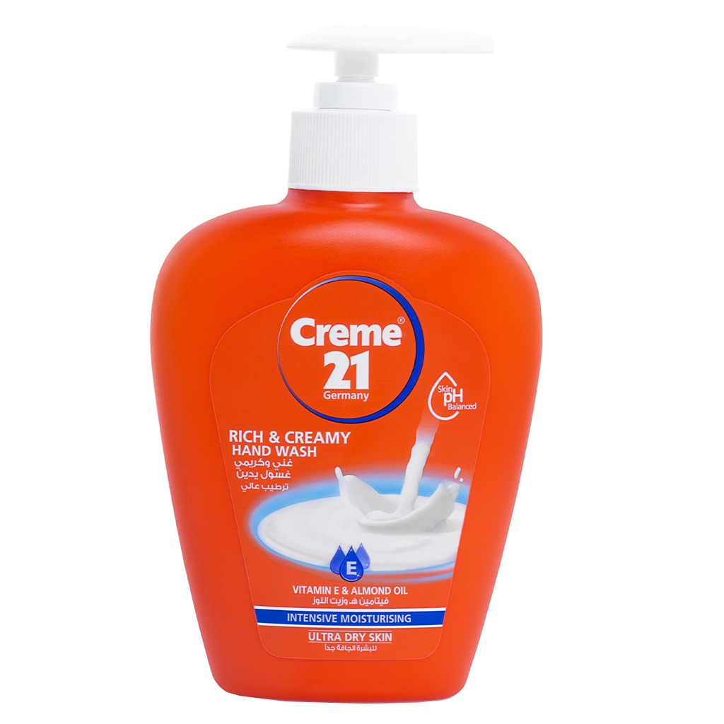 Creme 21 Rich & Creamy Intensive Moisturizing Hand Wash For Ultra Dry Skin 250ml