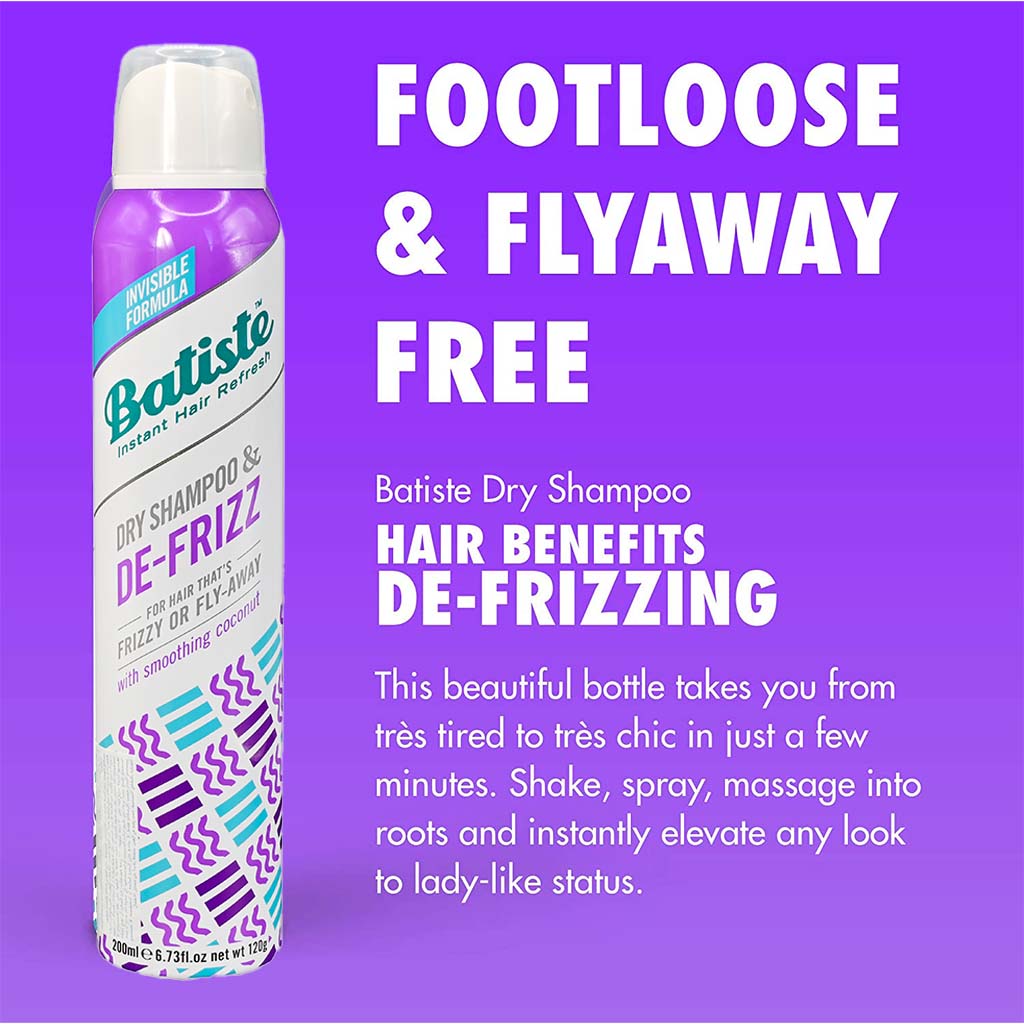 Batiste Instant Hair Refresh Dry Shampoo De-Frizz 200ml