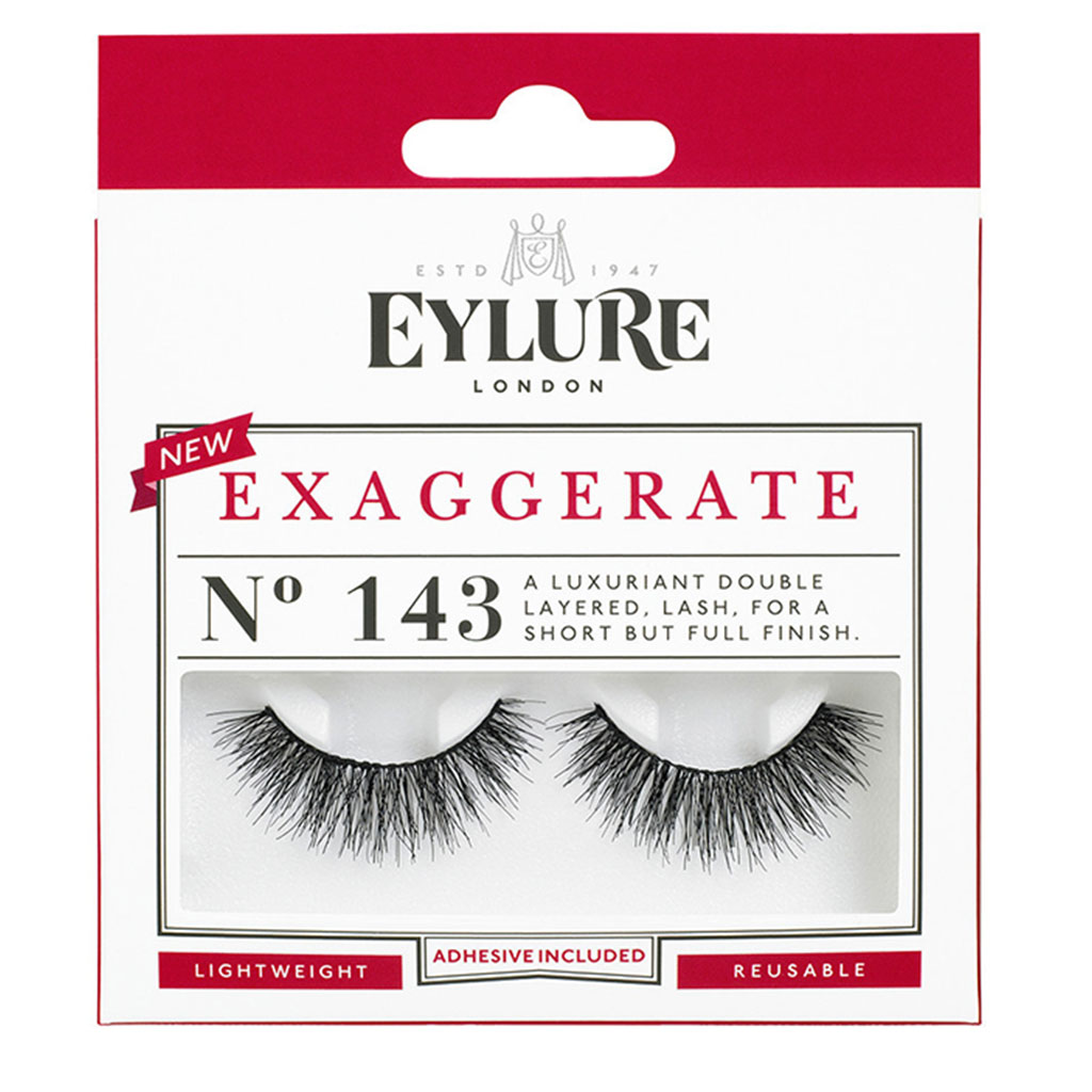 Eylure Exaggerate False Eye Lashes No. 143, Pack of 1 pair