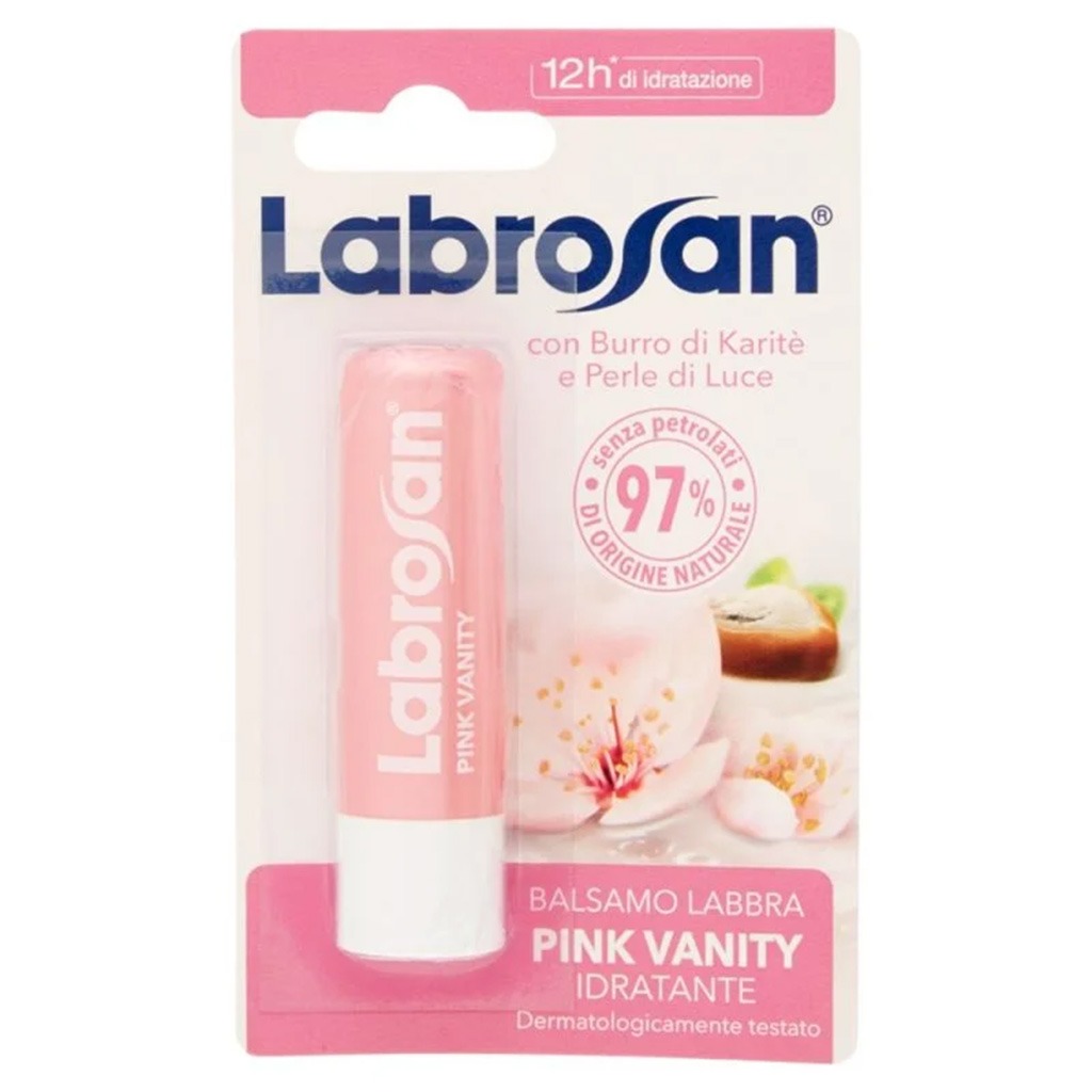 Labrosan Blister Lip Balm Pink Vanity For 12 Hour Moisturization 5.5ml