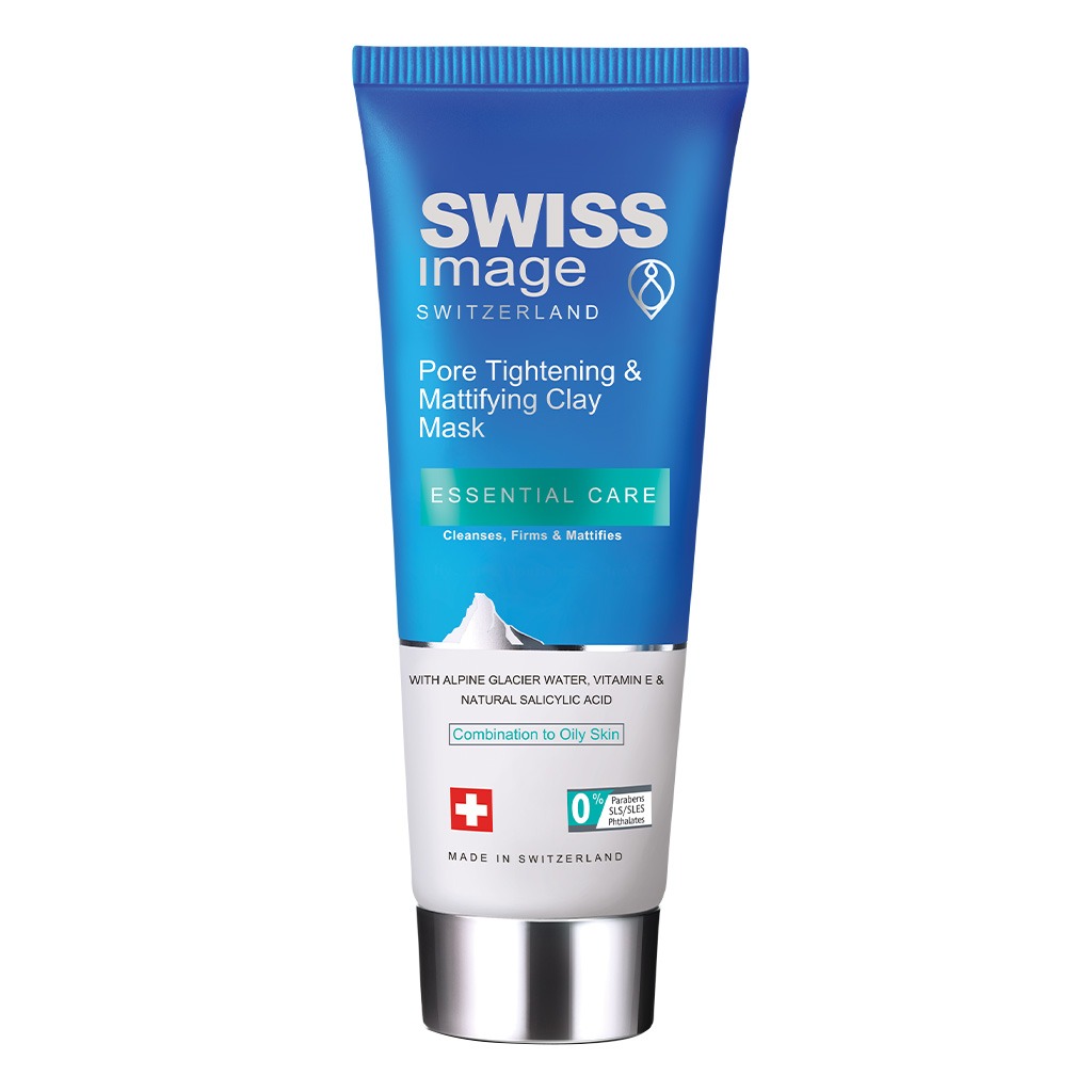 Swiss Image Essential Care Pore Tightening & Mattifying Clay Mask For Combination To Oily Skin Types 75ml