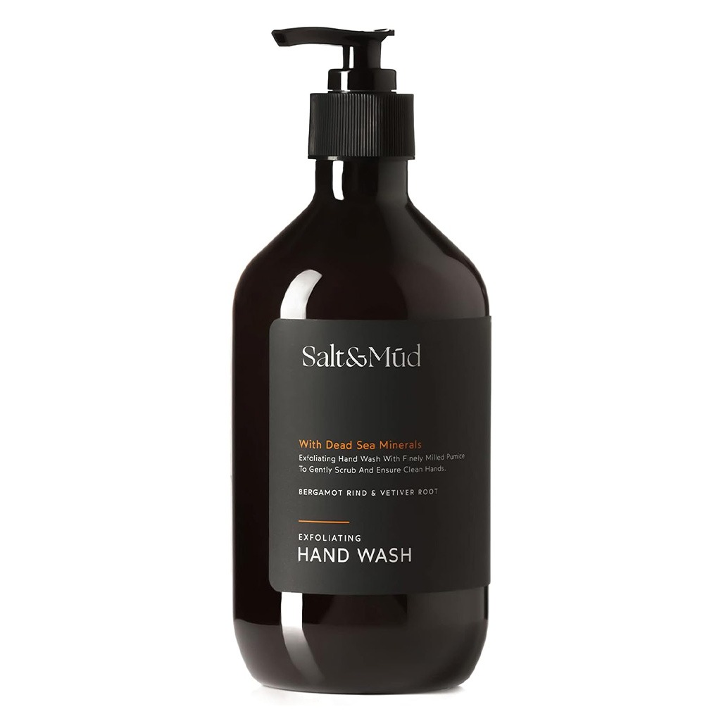 Salt And Mud Exfoliating Hand Wash Gel With Dead Sea Minerals, Bergamot Rind & Vetiver Root 500ml