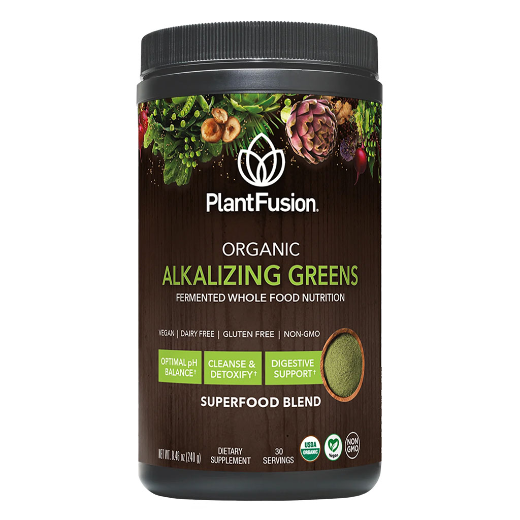 PlantFusion Organic Alkalizing Greens Fermented Superfood Powder Blend 240g
