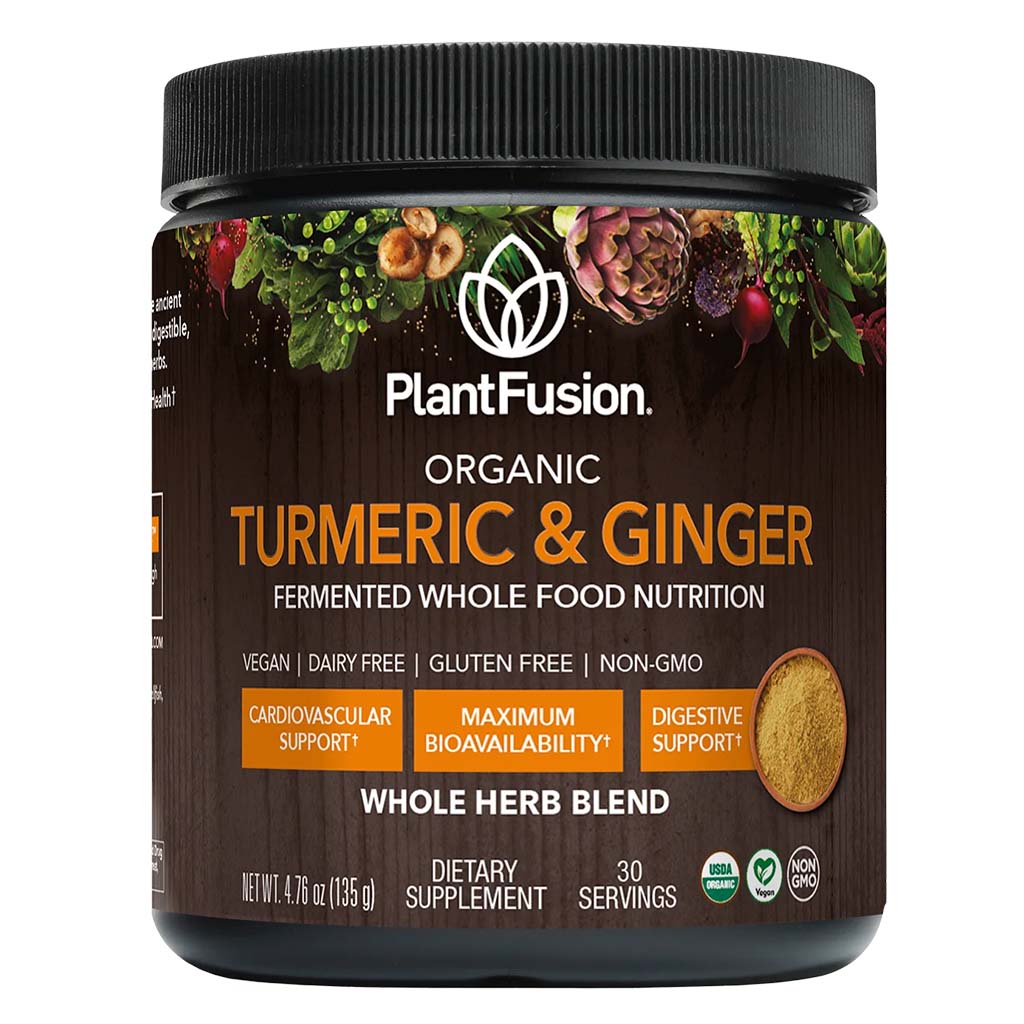 PlantFusion Organic Turmeric and Ginger Fermented Superfood Powder Blend 135g