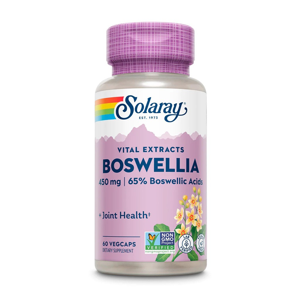 Solaray Boswellia Resin Extract 450mg Vegetarian Capsules For Joint Health, Pack of 60's