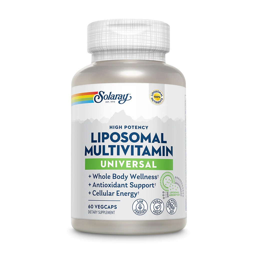 Solaray Universal Liposomal Multivitamin Vegetarian Capsules For Whole Body Wellness, Pack of 60's